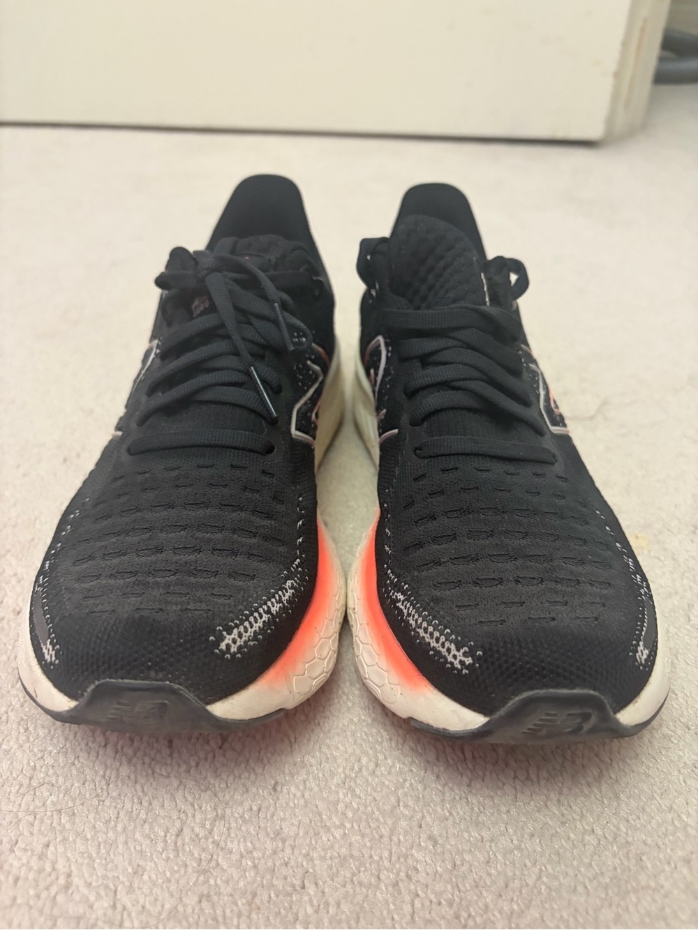 New Balance Women’s Fresh Foam Running Shoes - Black/Orange/White - Picture 3 of 9